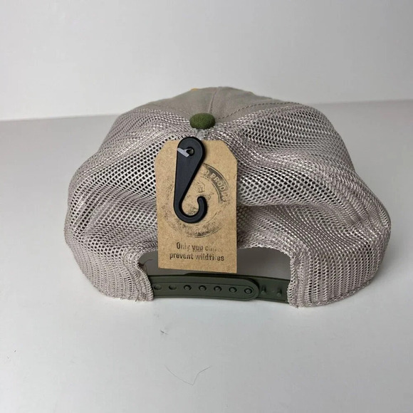 Smokey The Bear Rope Hat Green Snapback Mad Engine Adjustable Official Licensed - Picture 3 of 6